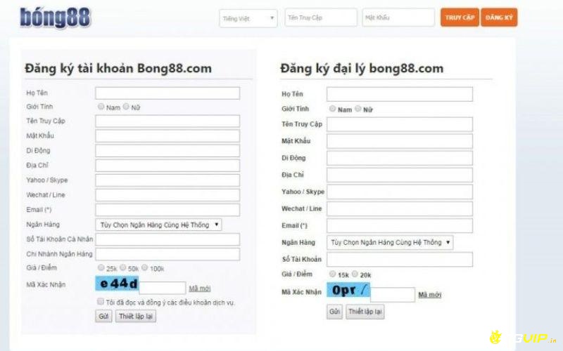 Cách đăng ký tài khoản Bong88 Viet Nam