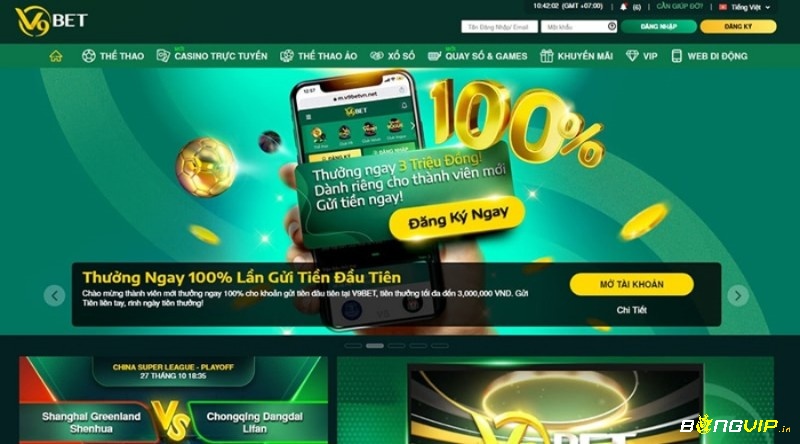 V9bet.com.vn có nhiều ưu đãi hấp dẫn cho cược thủ