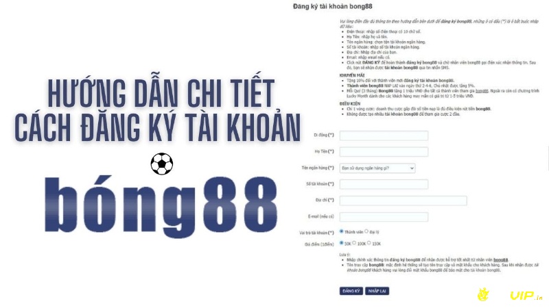 Bong88 dang ky tai khoan- Hướng dẫn đăng ký