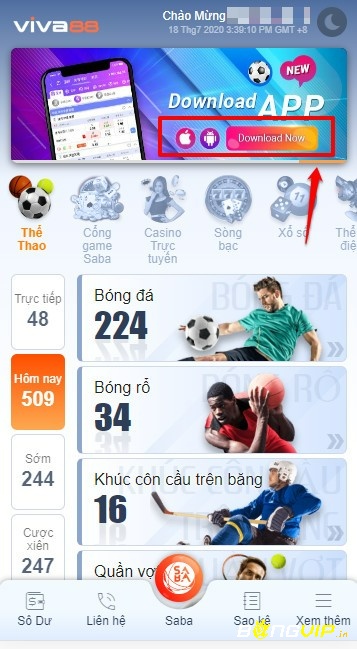 App viva bong88 mang đến những trải nghiệm mượt mà nhất
