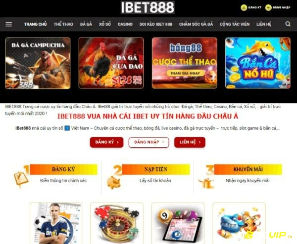 Ibet888 cung cấp đa dạng trò chơi