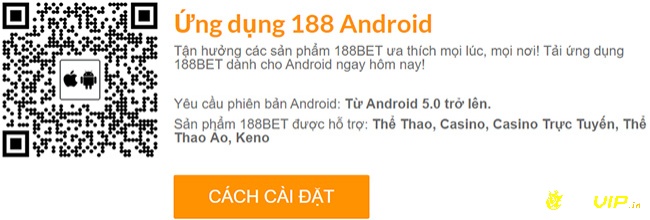 Ứng dụng 188bet cho Android