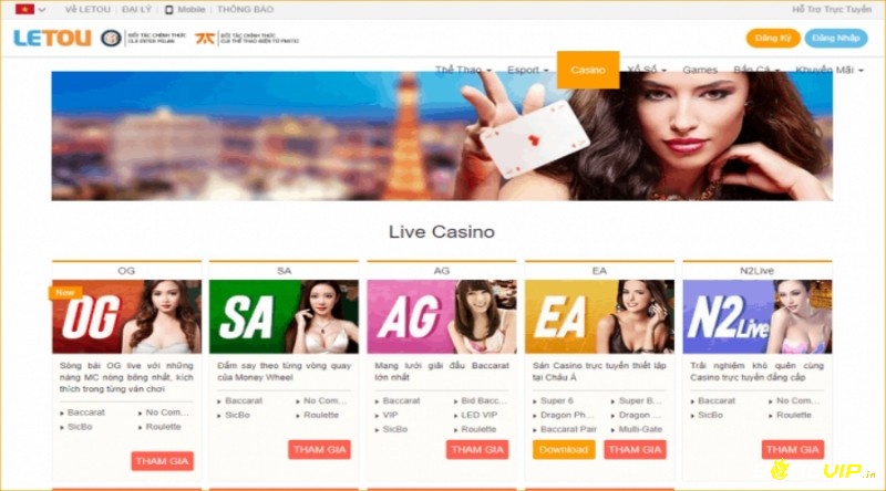 Casino trực tuyến tại Letou ai cung cấp tất cả các trò chơi HOT