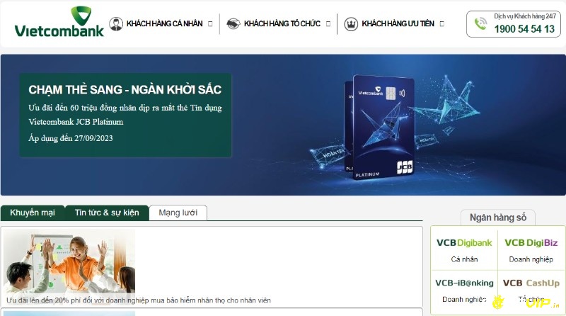 Website Ngân hàng Vietcombankcom uy tín nhất Việt Nam