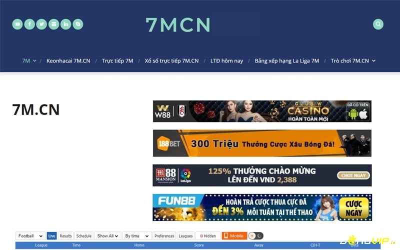 7M.cn. vn rất biết cách gây ấn tượng với người dùng với giao diện đẹp