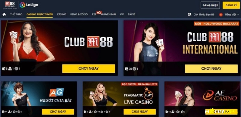 Casino trực tuyến tại M88