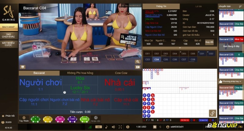 Live Casino là một trong những sản phẩm phổ biến nhất tại trang Banh 88